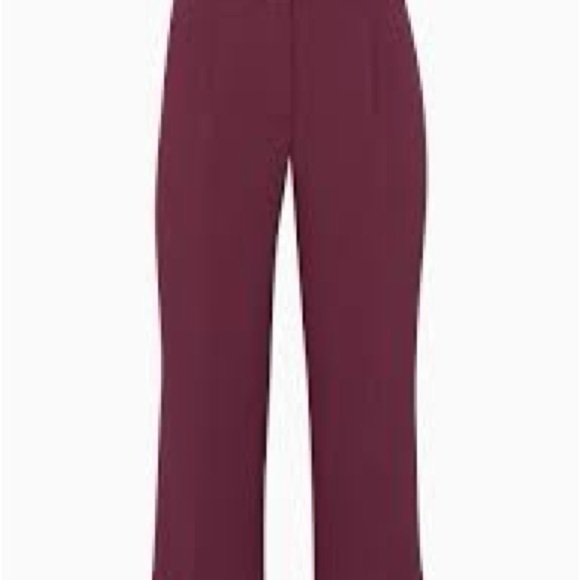 Wilfred THE EFFORTLESS PANT BURGUNDY Wide-Leg Pants - Picture 2 of 14